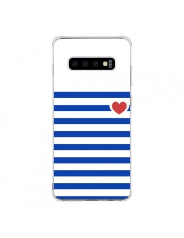 Coque Samsung S10 Mariniere Coeur - Jonathan Perez