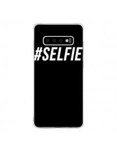 Coque Samsung S10 Hashtag Selfie Blanc Vertical -...