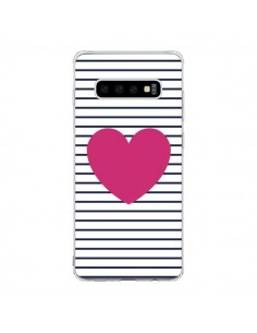 Coque Samsung S10 Coeur Traits Marin - Jonathan Perez