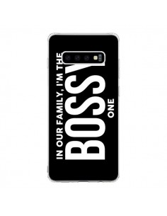 Coque Samsung S10 In our family i'm the Bossy one -...