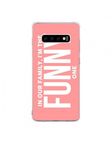 Coque Samsung S10 In our family i'm the Funny one - Jonathan Perez