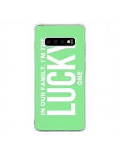 Coque Samsung S10 In our family i'm the Lucky one -...