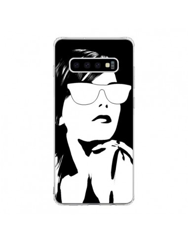 Coque Samsung S10 Fille Lunettes Blanches - Jonathan Perez