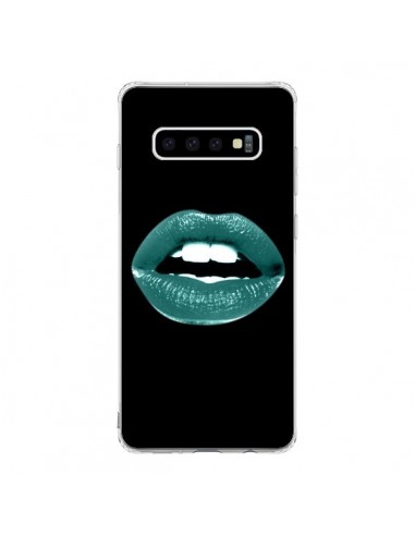 Coque Samsung S10 Lèvres Bleues - Jonathan Perez