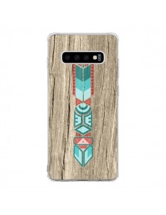 Coque Samsung S10 Totem Tribal Azteque Bois Wood -...