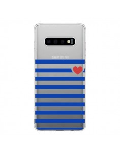 Coque Samsung S10 Mariniere Coeur Love Transparente -...