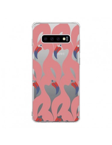 Coque Samsung S10 Flamant Rose Flamingo Transparente - Dricia Do
