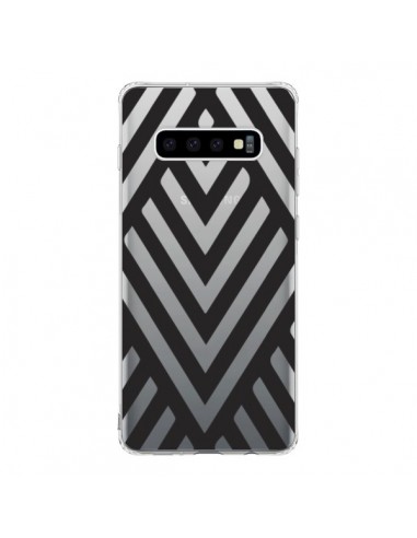 Coque Samsung S10 Geometric Azteque Noir Transparente - Dricia Do