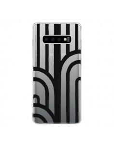 Coque Samsung S10 Geometric Noir Transparente - Dricia Do