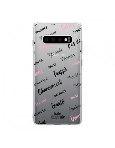 Coque Samsung S10 Ballerina Ballerine Mots Transparente - kateillustrate