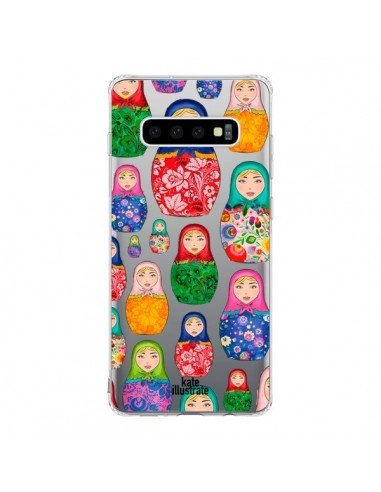 Coque Samsung S10 Matryoshka Dolls Poupées Russes Transparente - kateillustrate