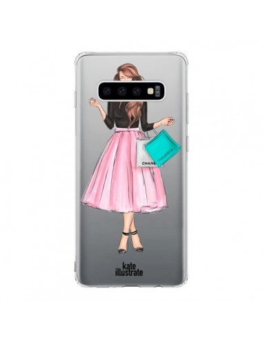 Coque Samsung S10 Shopping Time Transparente - kateillustrate
