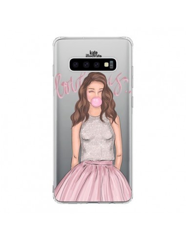 Coque Samsung S10 Bubble Girl Tiffany Rose Transparente - kateillustrate
