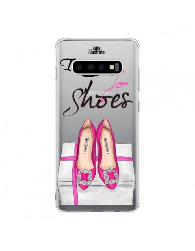 Coque Samsung S10 I Work For Shoes Chaussures Transparente - kateillustrate