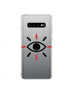 Coque Samsung S10 Eye I See You Oeil Transparente -...