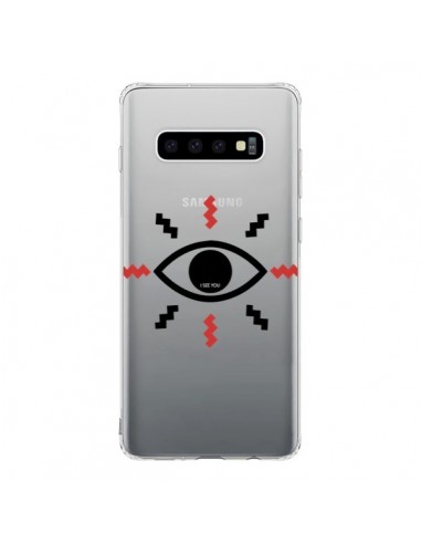 Coque Samsung S10 Eye I See You Oeil Transparente - Koura-Rosy Kane