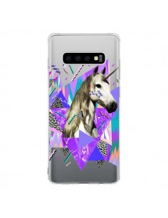 Coque Samsung S10 Licorne Unicorn Azteque Transparente -...