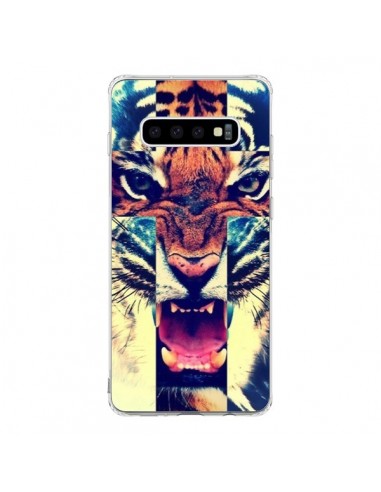 Coque Samsung S10 Tigre Swag Croix Roar Tiger - Laetitia