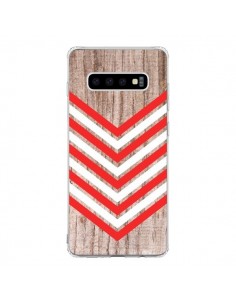 Coque Samsung S10 Tribal Aztèque Bois Wood Flèche Rouge...