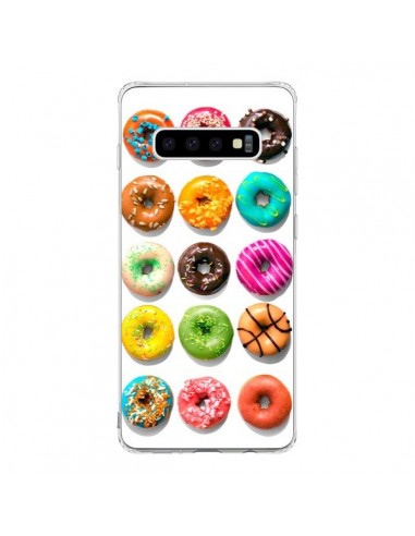 Coque Samsung S10 Donuts Multicolore Chocolat Vanille - Laetitia