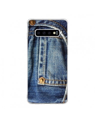 Coque Samsung S10 Jean Bleu Vintage - Laetitia