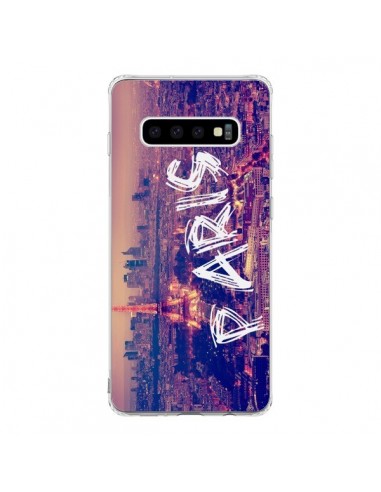 Coque Samsung S10 Paris Tour Eiffel Tower Nuit - Laetitia