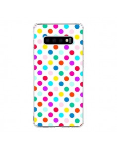 Coque Samsung S10 Pois Multicolores - Laetitia