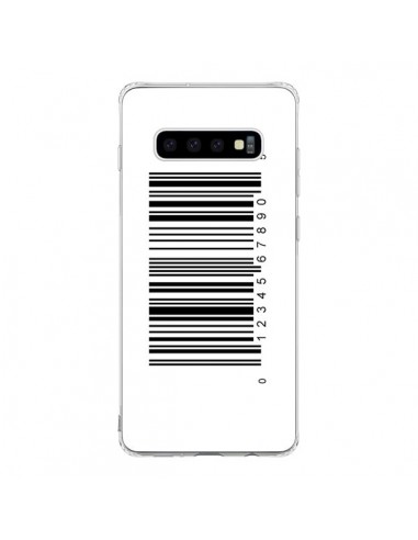 Coque Samsung S10 Code Barres Noir - Laetitia