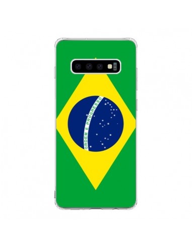Coque Samsung S10 Drapeau Brésil Brésilien - Laetitia