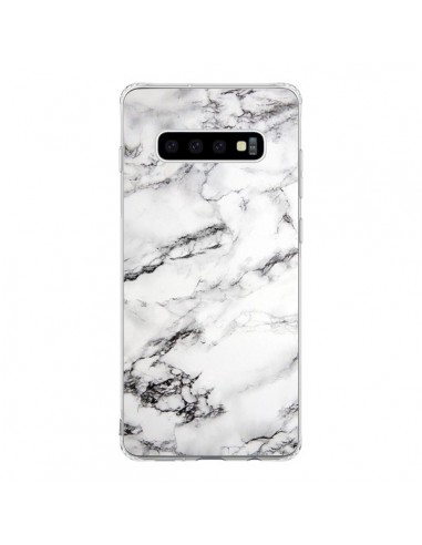 Coque Samsung S10 Marbre Marble Blanc White -...