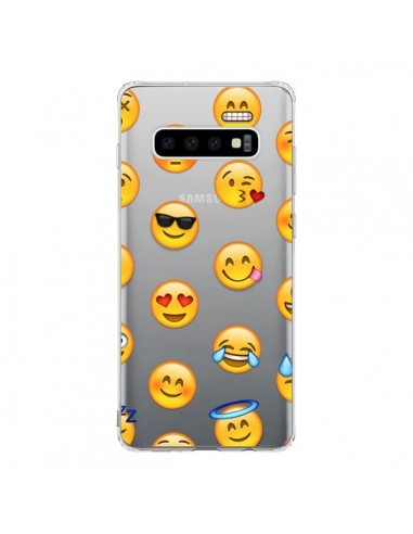 Coque Samsung S10 Smiley Emoticone Emoji Transparente - Laetitia