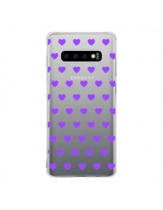 Coque Samsung S10 Coeur Heart Love Amour Violet...