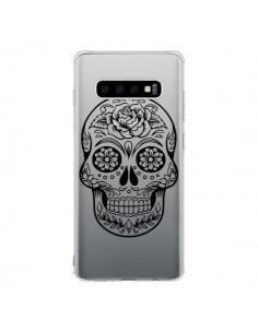 Coque Samsung S10 Tête de Mort Mexicaine Noir...