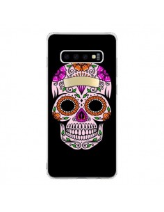 Coque Samsung S10 Tête de Mort Mexicaine Multicolore -...