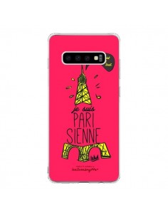 Coque Samsung S10 Je suis Parisienne La Tour Eiffel Rose...
