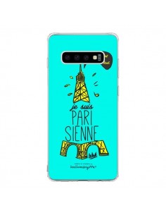 Coque Samsung S10 Je suis Parisienne La Tour Eiffel Bleu...