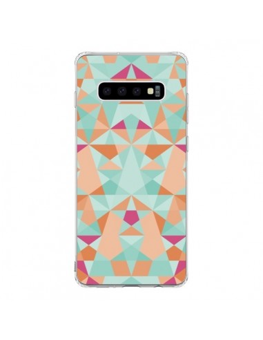 Coque Samsung S10 Azteque Vert - Leandro Pita