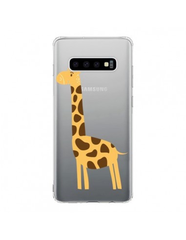 Coque Samsung S10 Girafe Giraffe Animal Savane Transparente - Petit Griffin