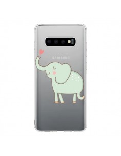 Coque Samsung S10 Elephant Elefant Animal Coeur Love...