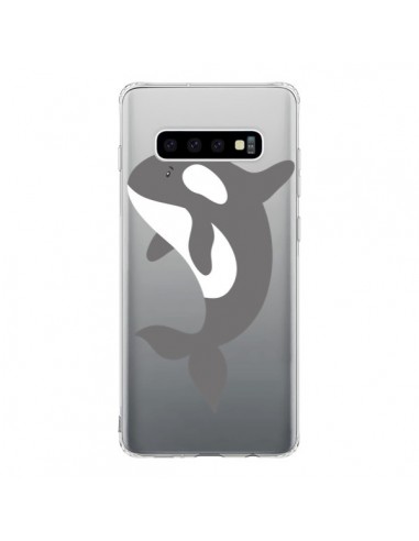 Coque Samsung S10 Orque Orca Ocean Transparente - Petit Griffin