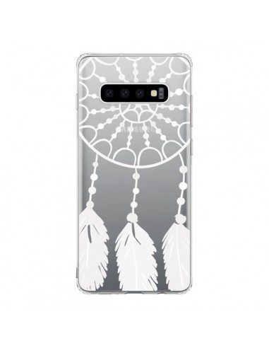 Coque Samsung S10 Attrape Rêves Blanc Dreamcatcher Transparente - Petit Griffin