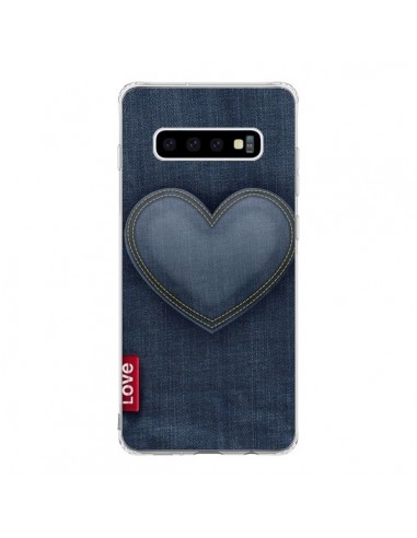 Coque Samsung S10 Love Coeur en Jean - Lassana
