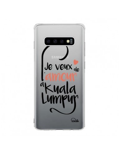 Coque Samsung S10 Je veux de l'amour à Kuala Lumpur Transparente - Lolo Santo