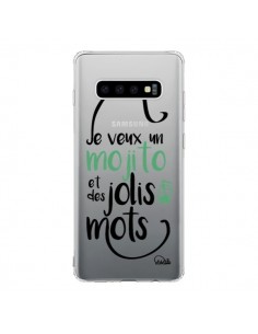 Coque Samsung S10 Je veux un mojito et des jolis mots...