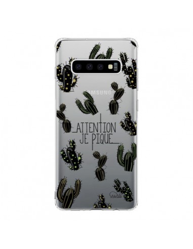Coque Samsung S10 Cactus Je Pique Transparente - Lolo Santo