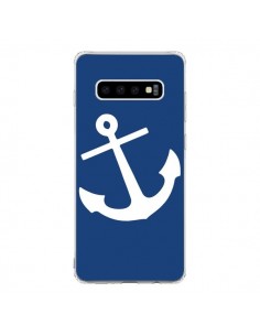 Coque Samsung S10 Ancre Navire Navy Blue Anchor - Mary...