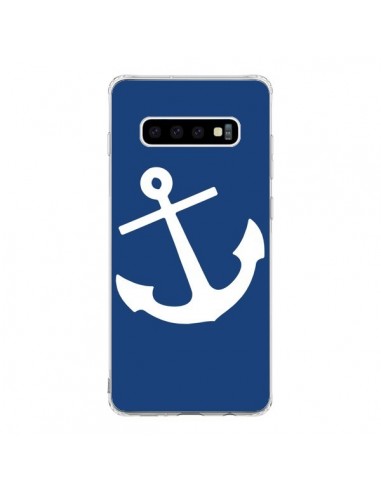 Coque Samsung S10 Ancre Navire Navy Blue Anchor - Mary Nesrala