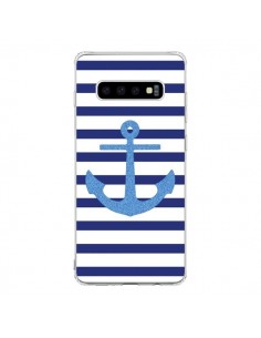 Coque Samsung S10 Ancre Voile Marin Navy Blue - Mary Nesrala