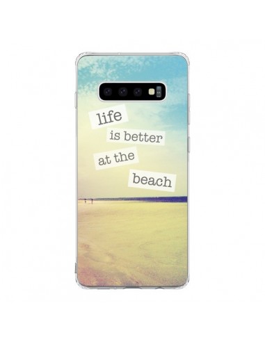 Coque Samsung S10 Life is better at the beach Ete Summer Plage - Mary Nesrala