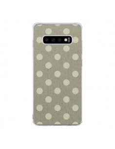Coque Samsung S10 Pois Polka Camel - Mary Nesrala
